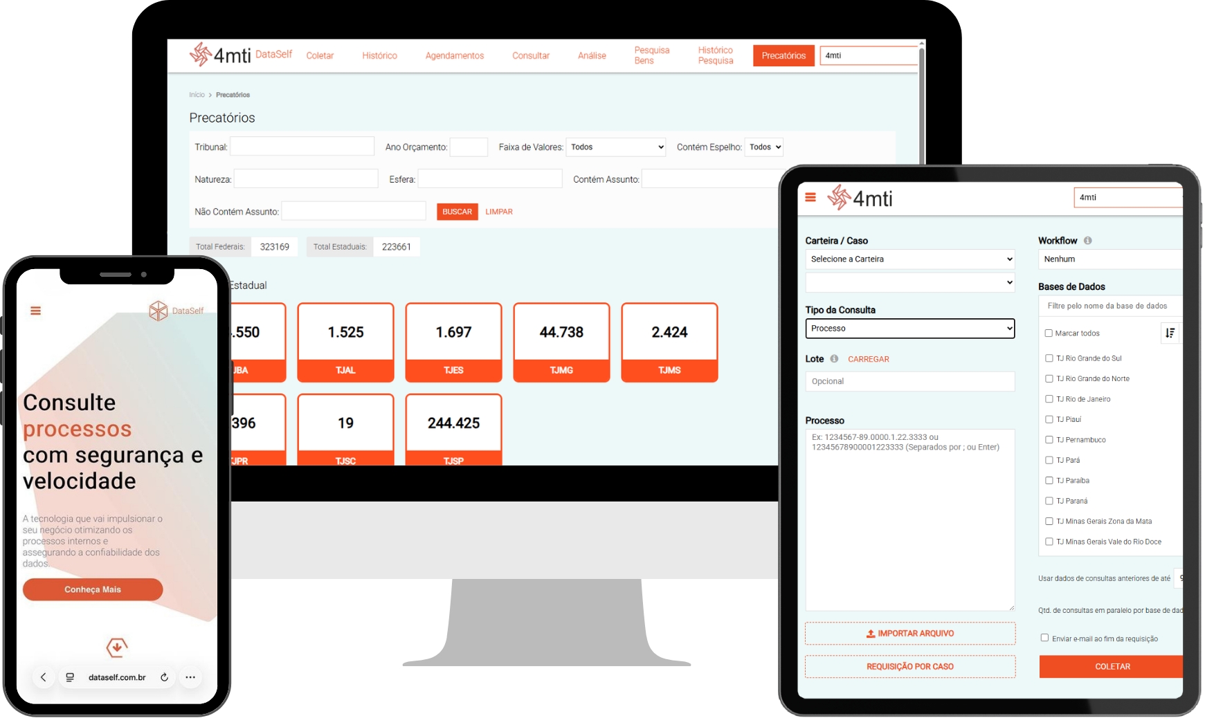Mockup DataSelf Precatórios